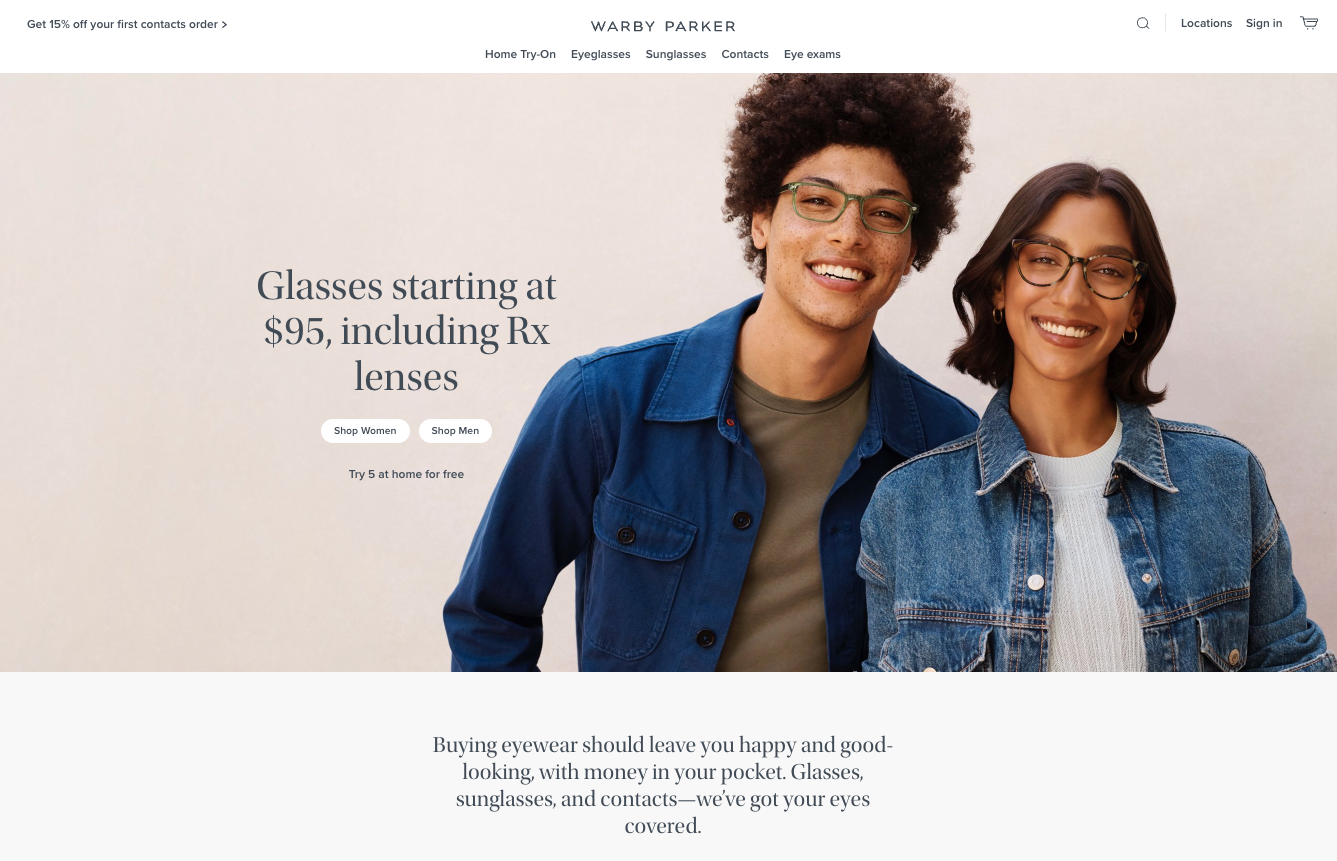 warby parker's usp