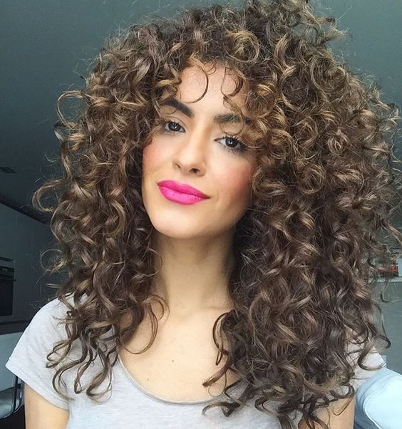 Long Curls with Fringes