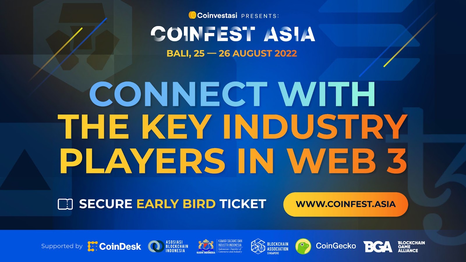 Coinfest Asia, Festival Crypto Pertama dan Terbesar di Asia Akan Hadir