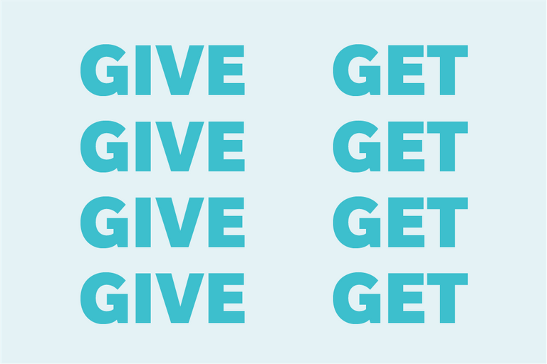 Rebus puzzle "Give Get"
