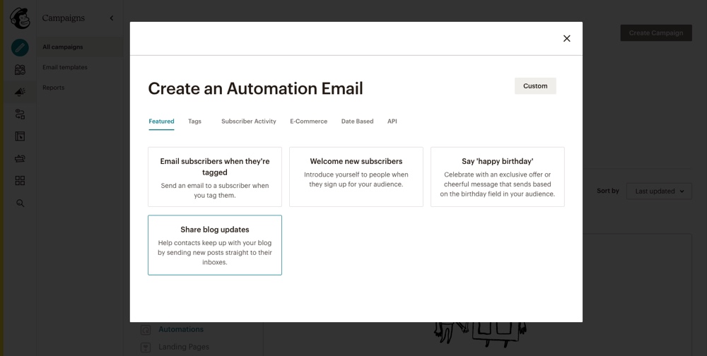 Como compartilhar postagens de blog por meio de seu provedor de serviços de e-mail