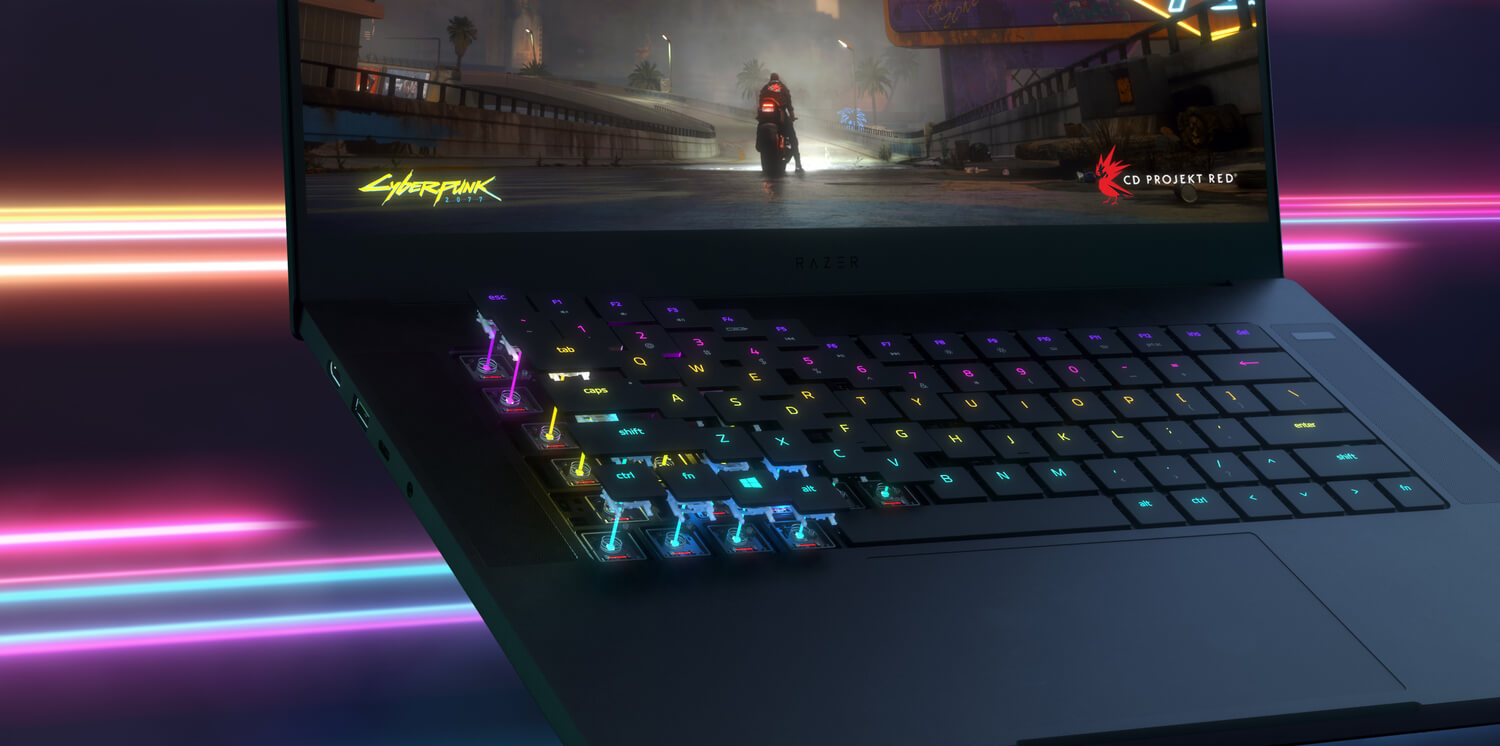 The features of mechanical keyboards enable optimal gaming while using a laptop. 