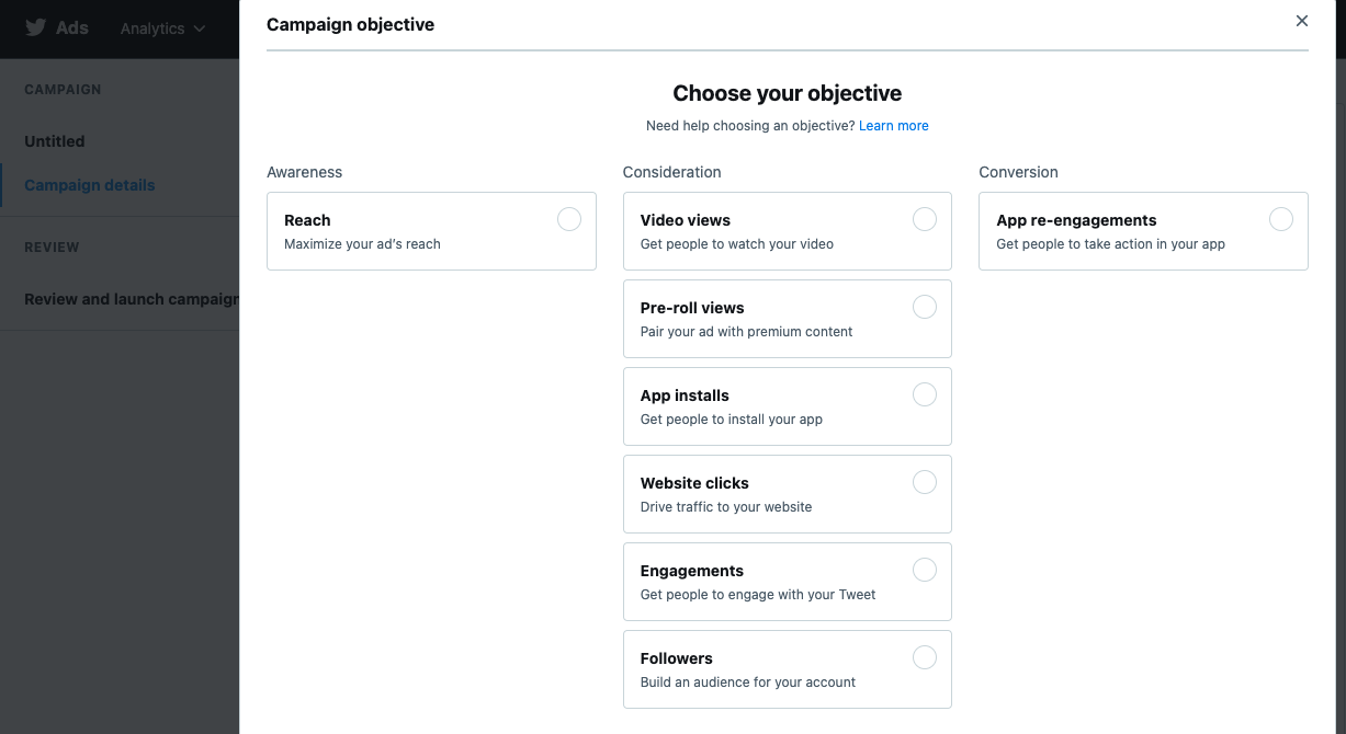 twitter ads creating target audiences and building ads using different content styles