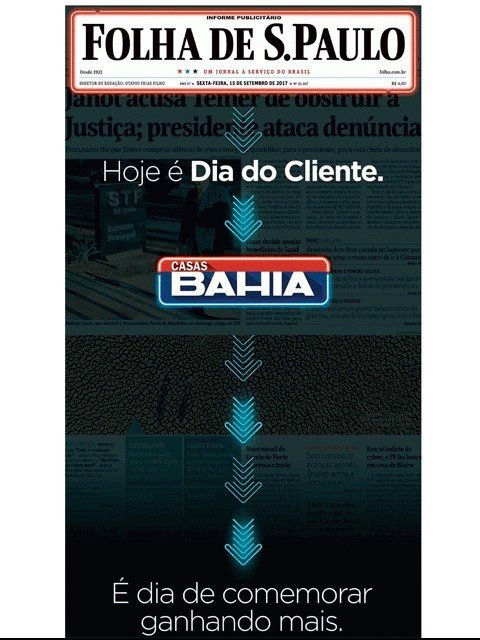 Imagem de promoção de Dia do Cliente das Casas Bahia