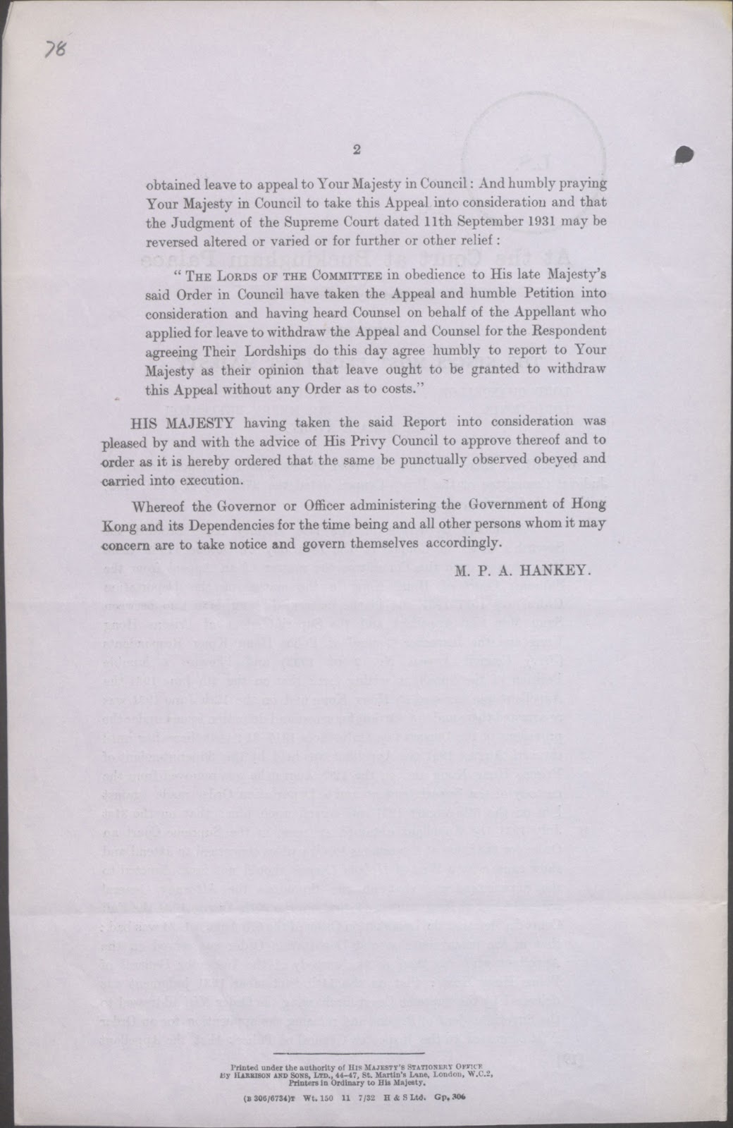 Thông báo của Privy Council về kết quả của vụ kháng cáo của Tống Văn Sơ  21-07-1932 (2).jpg