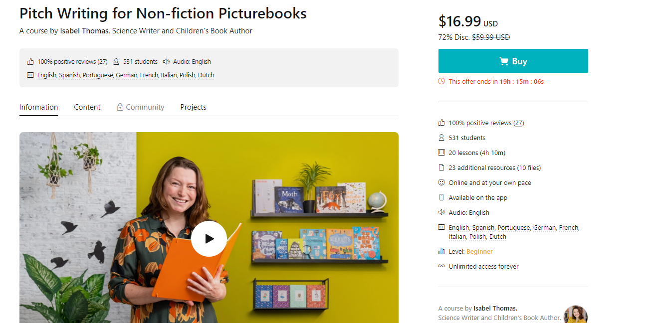 Pitch Writing For Nonfiction Picture Books