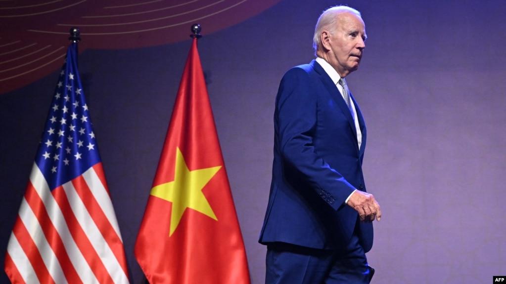 Tổng thống Hoa Kỳ Joe Biden tại Hà Nội ngày 10/9/2023.