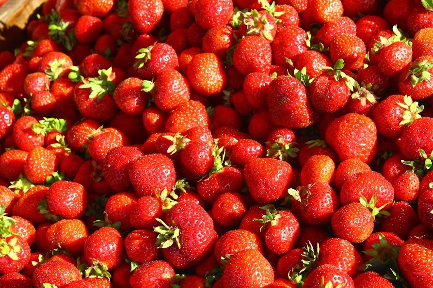 strawberries kauppatori market helsinki