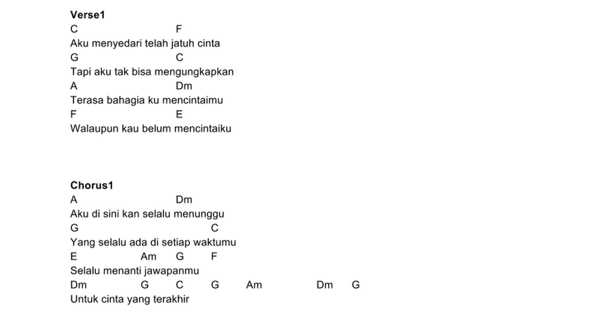 NOMAD - Tetap Menantimu (Chord) - Google Docs