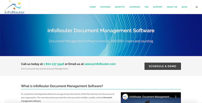 Outil de gestion de documents InfoRouter 