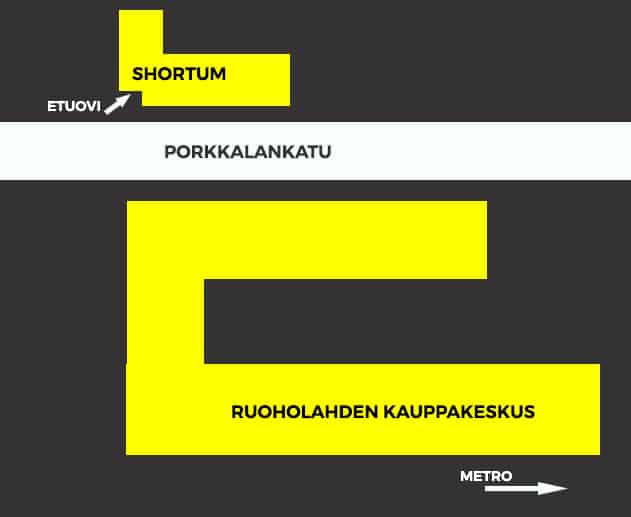 Sisäänkäynti Helsingin toimipisteeseen