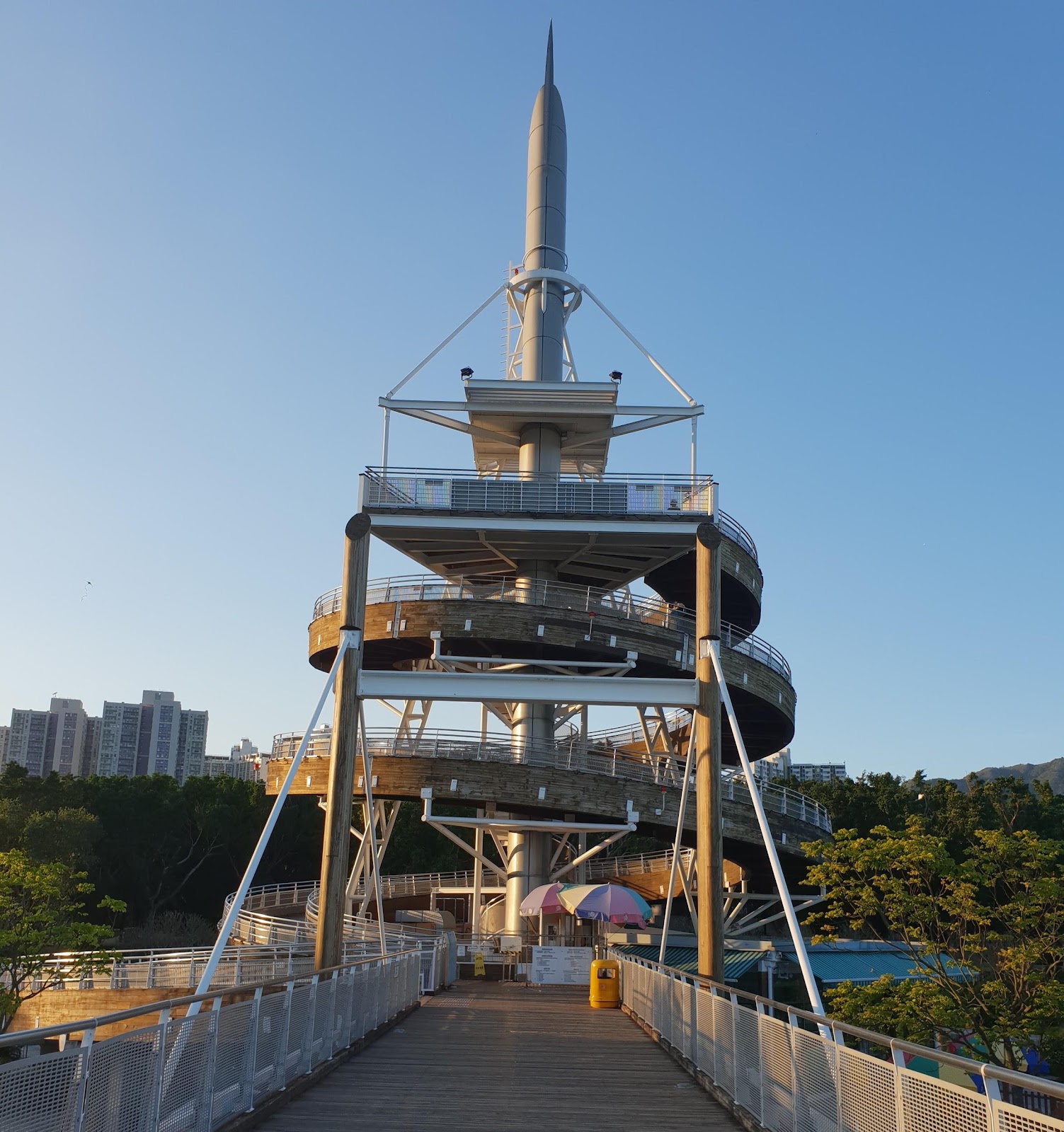The Spiral Lookout Tower at the Tai Po Waterfront Park