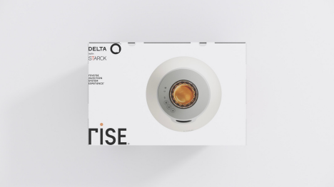 Branding and packaging design for RISE DELTA Q by STARCK