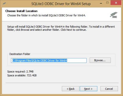 SQLite to SQL Server: Installing the Driver Image 3
