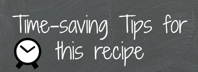 timesaving tips to streamline recipes