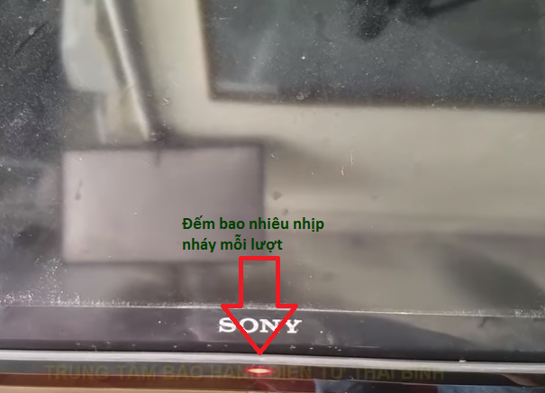 Hướng dẫn Cách tự sửa lỗi tivi Sony 5 nháy đèn đỏ