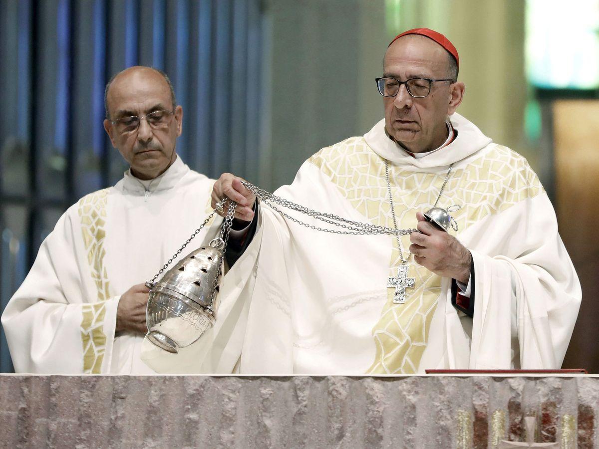 Foto: Juan José Omella preside una eucaristía en la Basílica de la Sagrada Familia. (EFE)