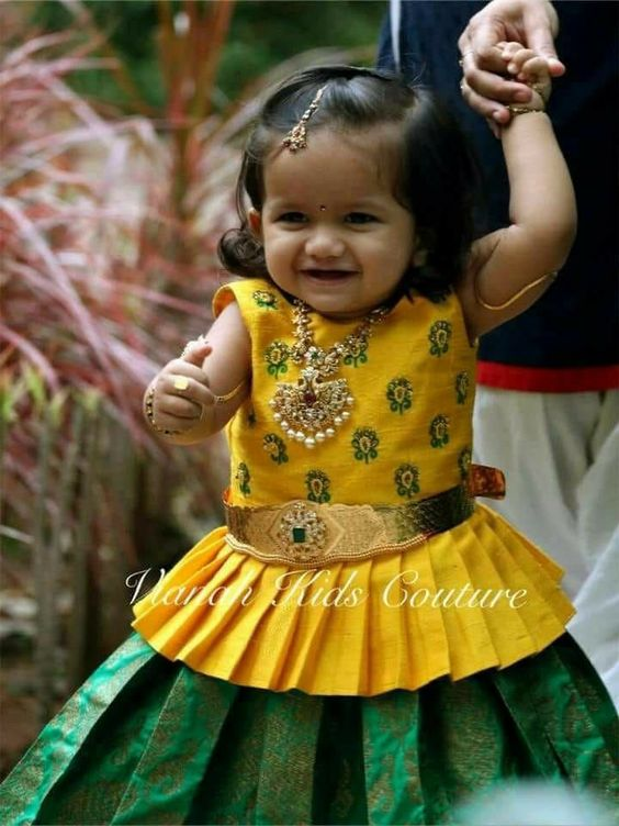 Beautiful Pattu Pavadai Designs For Kids That Binks Can Stitch The ...