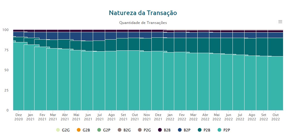 Natureza das transações no Pix (Imagem: Reprodução/Banco Central)