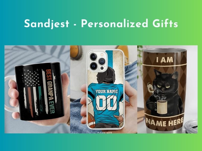 unique personalized gifts from Sandjest 