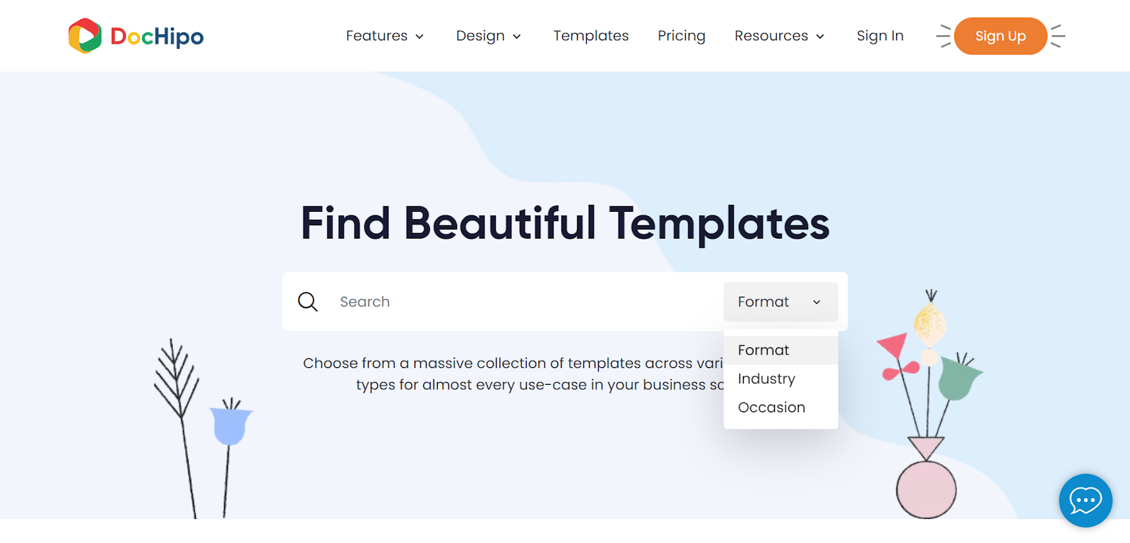 DocHipo’s Templates Page