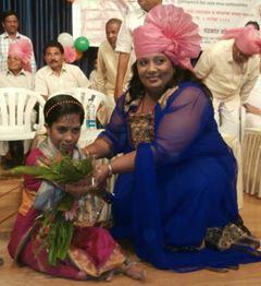 Felicitating Mamta for bravery and smile.