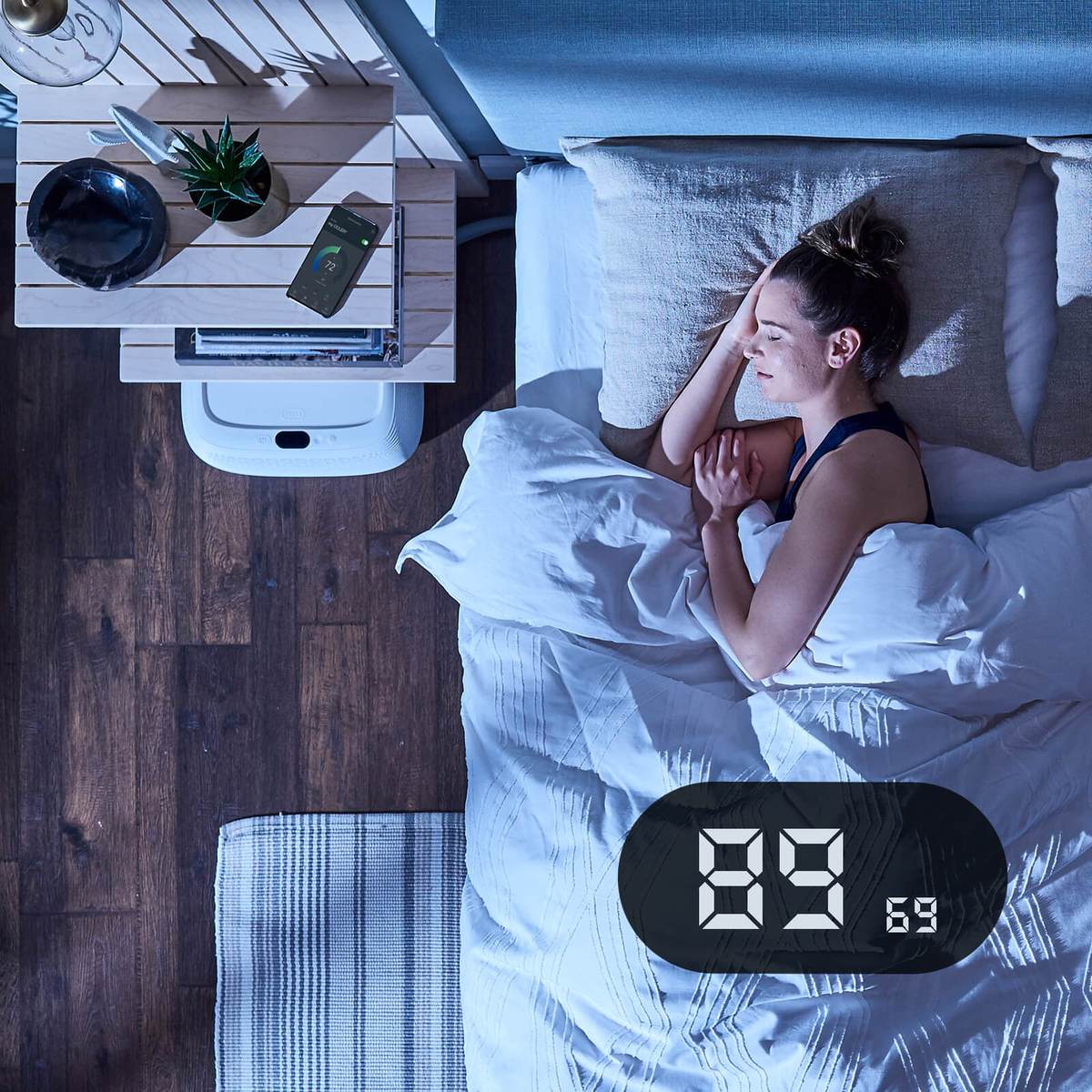 Ngủ ở điều kiện nhiệt độ mát mẻ, bạn sẽ giải phóng được sự căng thẳng đáng kể.