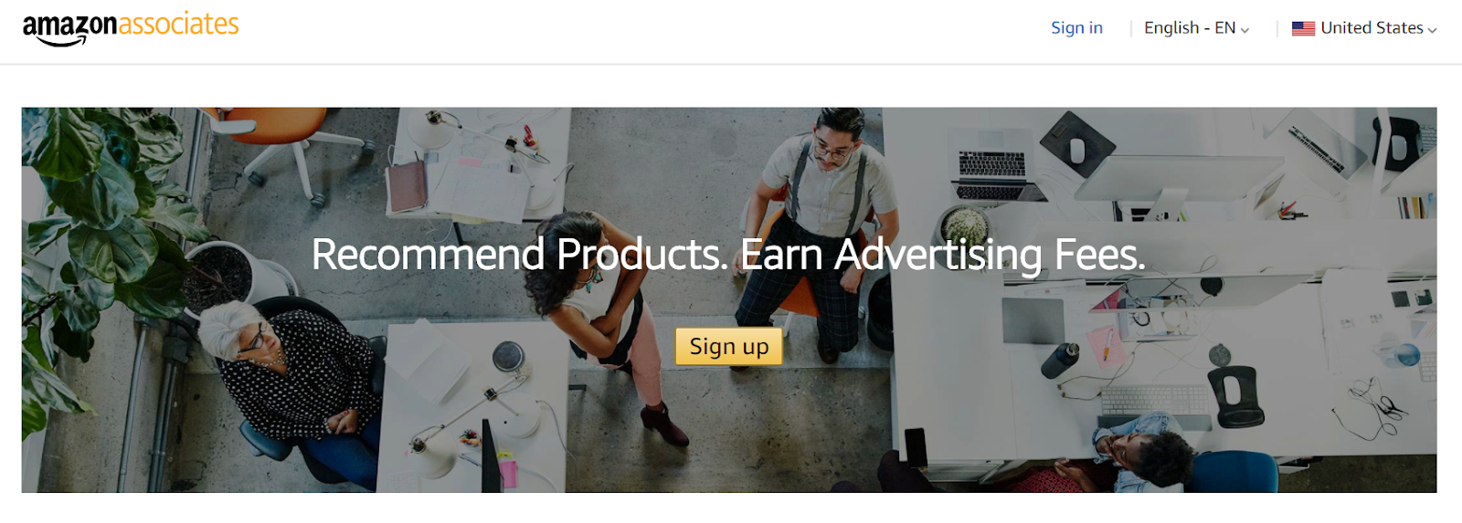 Amazon affiliate program