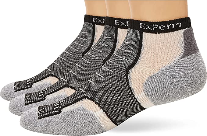Thorlos Experia Thin Padded Ankle Sock, 3Pack Black XL