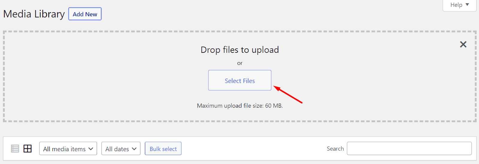 Select image files to upload