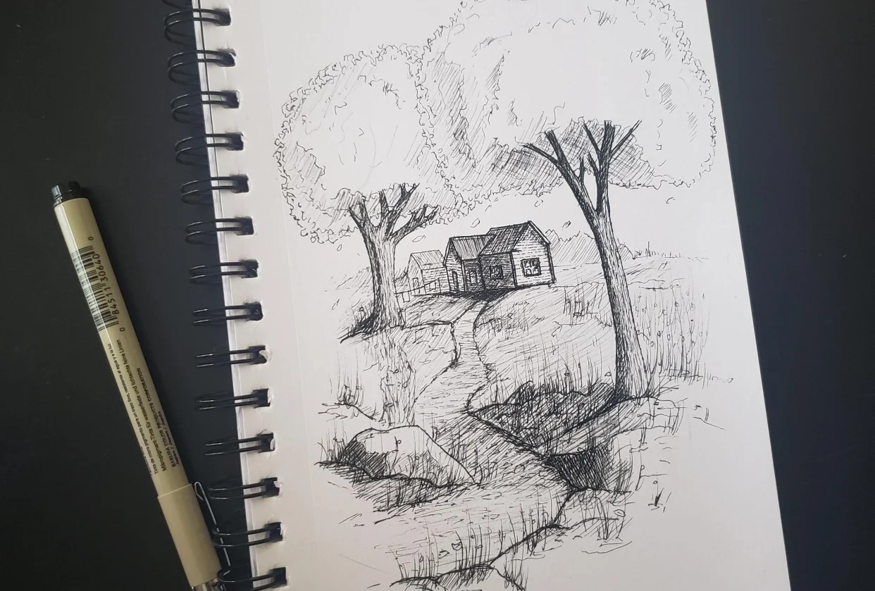 pen drawing