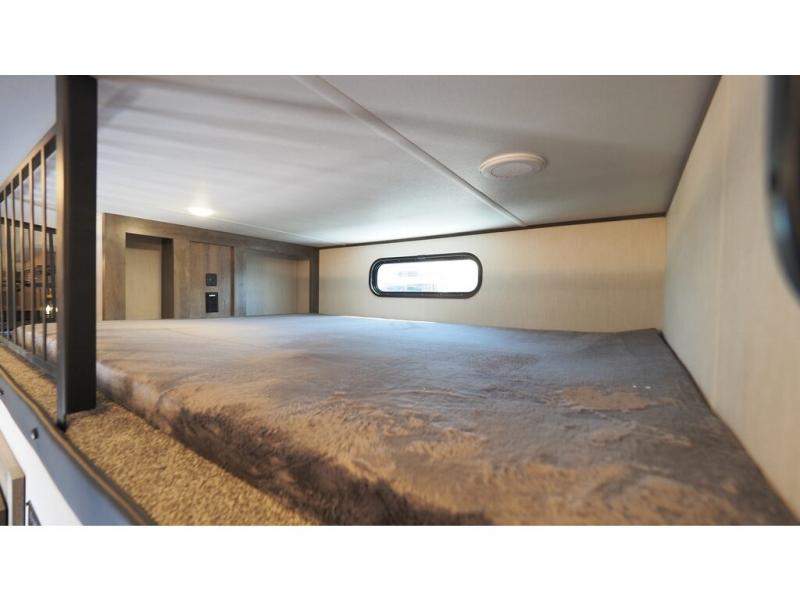 The loft comes equipped with a large bunk mat to insure cozy nights.