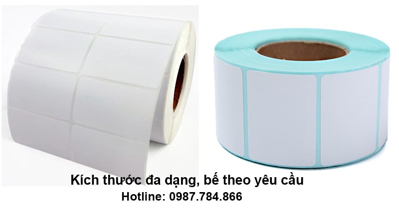 Kích thước giấy decal in đa dạng, full kích thước và màu sắc