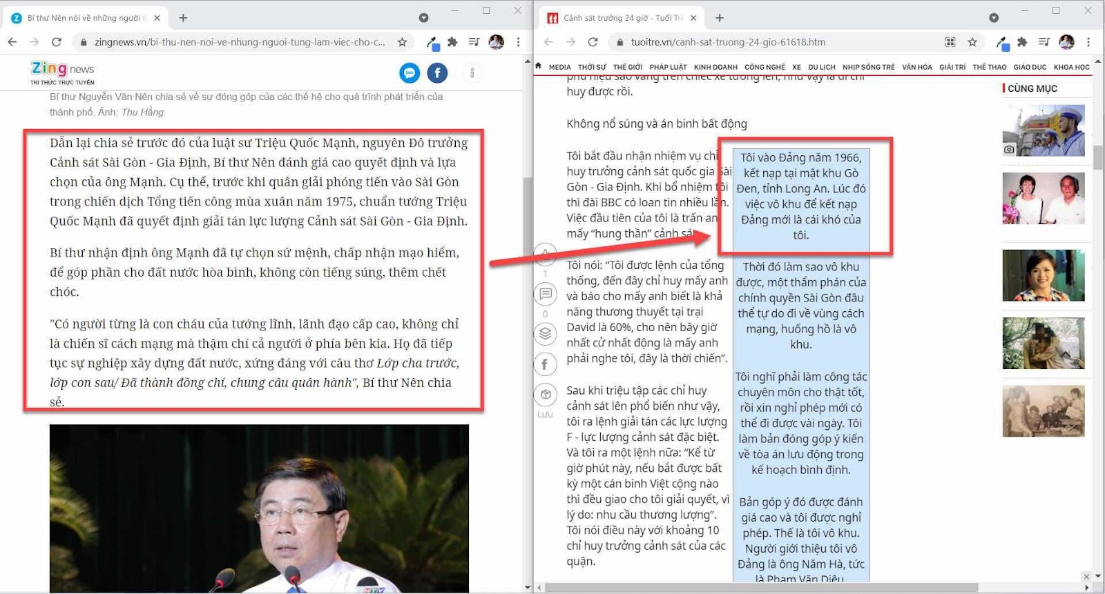 Nhơn ngày 30 tháng 4 bàn về việc Bí thư TPHCM Nguyễn Văn Nên chọn lầm ông "Việt gian" Triệu Quốc Mạnh là người đại diện chế độ VNCH xưa