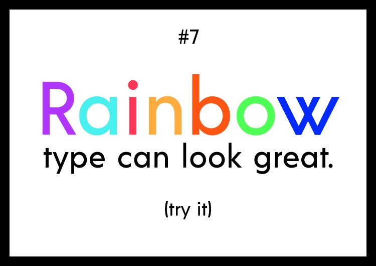 7 Essential Things to Know About Pairing Color and Type — Rainbow Pride