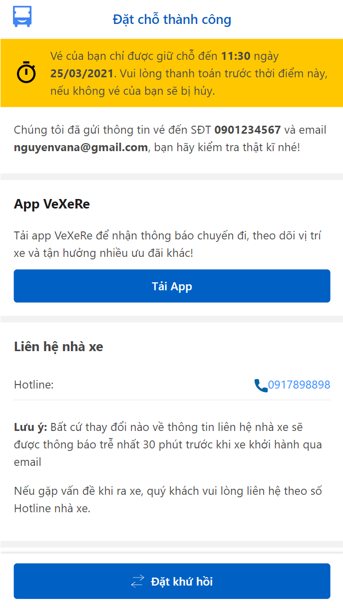 Thanh toán vé và chờ lên xe.