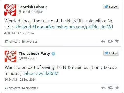 Labour NHS hypocrisy