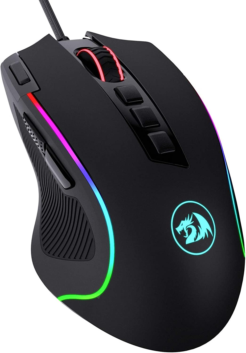 An ergonomic gaming mouse is designed for a gamer to be more comfortable while gaming for extended periods of time.
