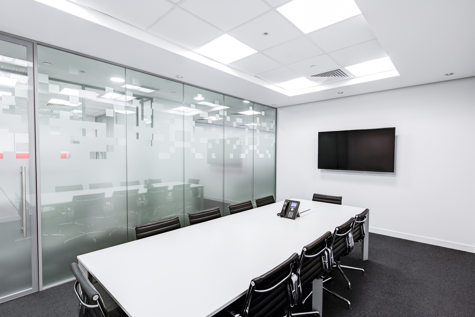 LED Lighting in a Office Conference Room