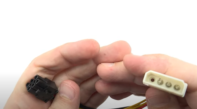 Pin Molex to 6-Pin PCI-E Adapter Cable: