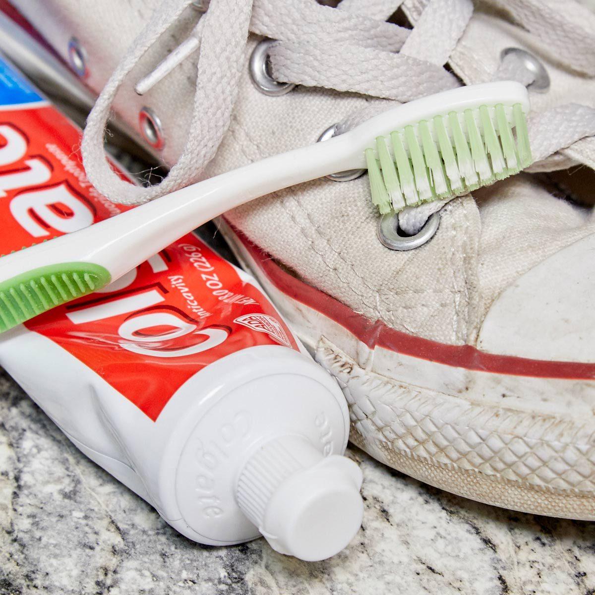 Use Toothpaste to Clean Sneakers — The Family Handyman