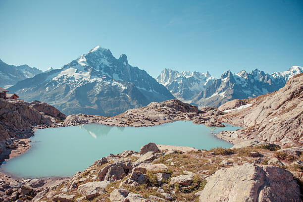 France Italy border Mountain Blanc
