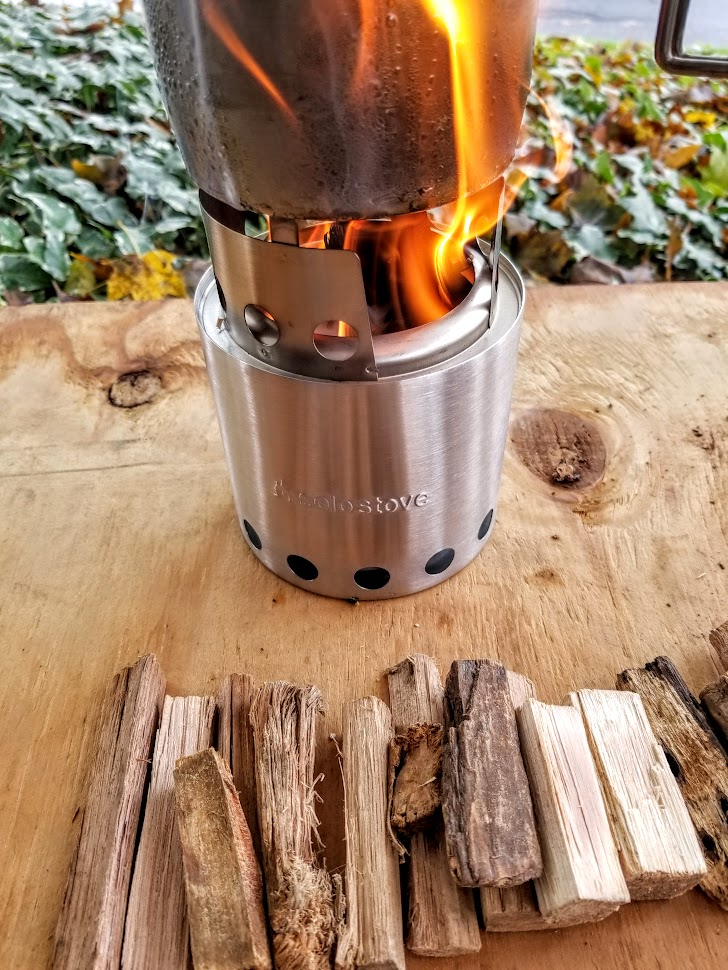  Solo Stove Lite - Portable Camping Hiking and Survival Stove, Powerful Efficient Wood Burning and Low Smoke, Gassification Rocket Stove  for Quick Boil