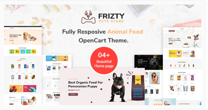 best Opencart food store theme