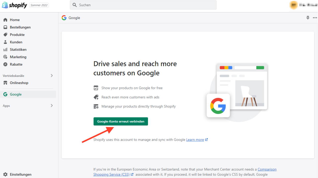 Google Shopping Shopify Einrichten Schritt 4