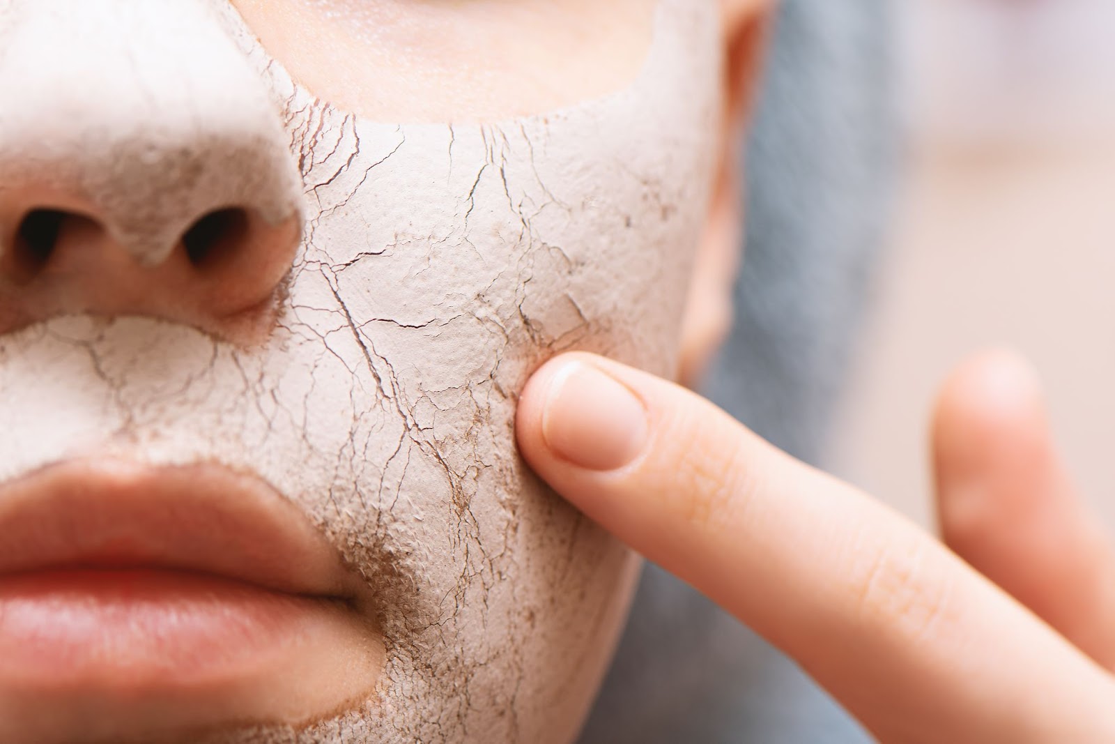 Don’t leave your clay mask on for too long.