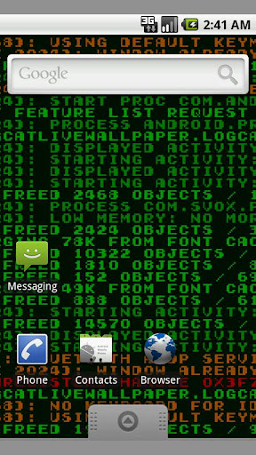 Logcat Live Wallpaper apk
