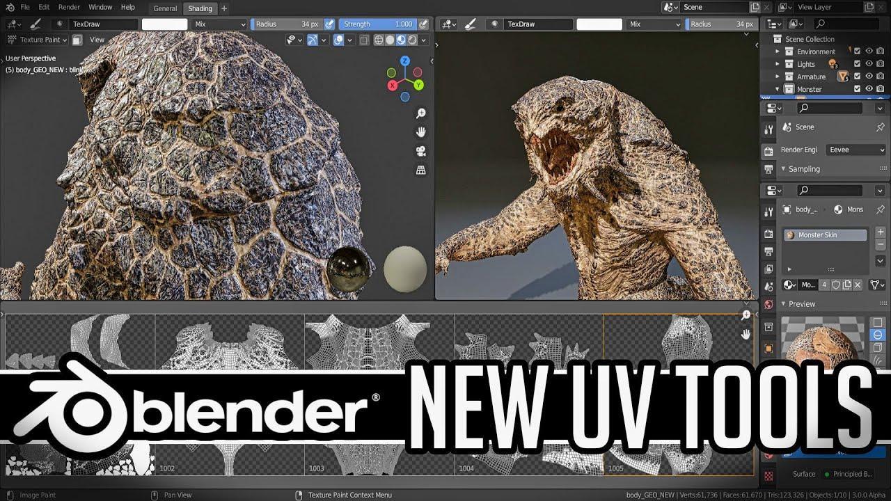 Blender 3 UV Tools Improved -- FINALLY!!! - YouTube