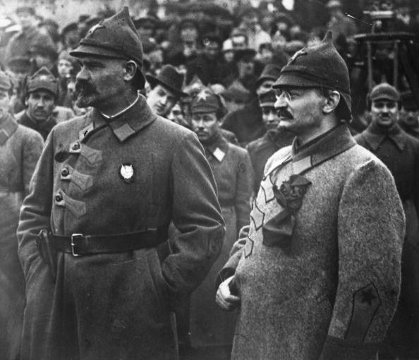 October 1923: Russian Jewish revolutionary Leon Trotsky (1879 - 1940),  right, with General Mouralov at a Red … | Soviet history, Léon trotsky,  Bolshevik revolution
