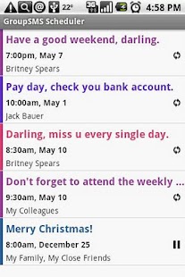 Group SMS Scheduler apk Review